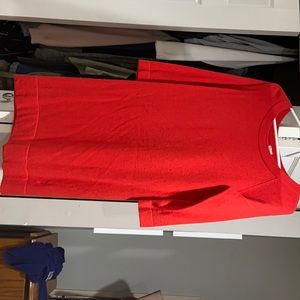 Jcrew red sweater dress